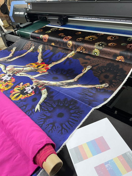 Silk Satin 19 momme Custom Print