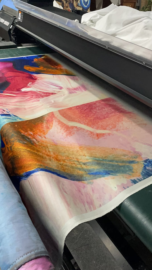 Silk Satin Georgette 12 momme Custom Print